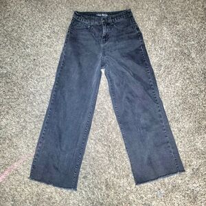 Wild Fable Women's Wide Leg Jeans High Rise Gray Wash Size 0 Perfect Condition